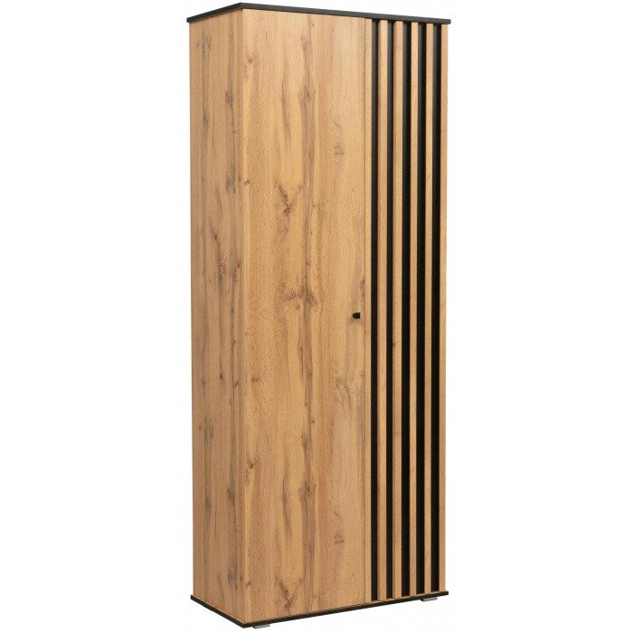 Шкаф Либерти 51.01 дуб вотан / черный / профиль Masa Decor дуб вотан 