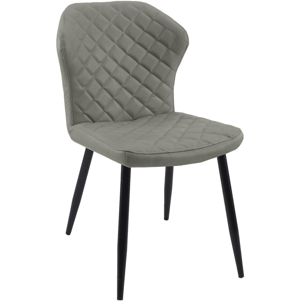 Стул DikLine 239М кож/зам GREY, ножки черные 